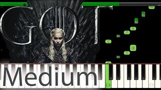 Game of thrones | Medium Piano tutorial