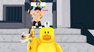 BEATING TOXIC TEAMERS as a CUTE DUCK in MM2 Voice Chat..