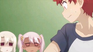 Shirou, bukakan pintu untukku, Illya, untuk memeriksa kamar.