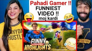 PAHADI GAMER- 17KILLS BOOYAH || FUNNY TOURNAMENT HIGHLIGHTS | Pahadi Gaming Reaction Free Fire