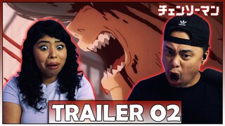 WHO IS HYPE? Chainsaw Man - Official Trailer 2 Reaction