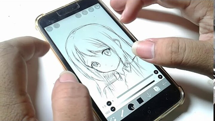 Cara menggambar pakai jari di android ibis paint x tutorial
