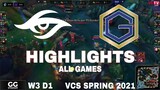 Highlight TS vs GLX (All Game) VCS Mùa Xuân 2021 | VCS Spring 2021 | Team Secret vs GMedia Luxury