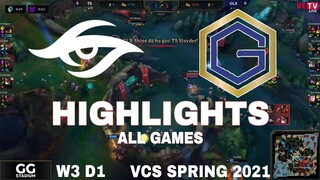 Highlight TS vs GLX (All Game) VCS Mùa Xuân 2021 | VCS Spring 2021 | Team Secret vs GMedia Luxury