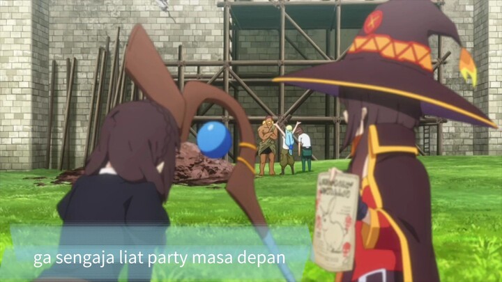 #KompetisiKreasiUnggahan5, Megumin ngeliat party masa depannya lagi nguli