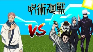 Ryoumen Sukuna Vs. Jujutsu Kaisen Characters + Weapons And JJK Items | Jujutsu Kaisen ADDON | MCPE