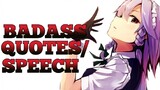Badass Anime Quotes/Speech With Voice