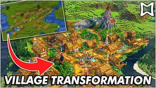 ► Transforming An Entire Village In Minecraft | Full Time-Lapse