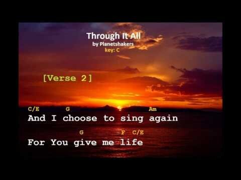 Through It All by Planetshakers Karaoke chords and Lyrics Cover