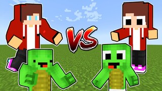 JJ and Mikey VS Baby JJ and Baby Mikey (Minecraft Battle)