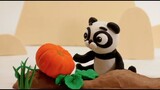 Super cute Panda bear cartoon for kids - BabyClay animals