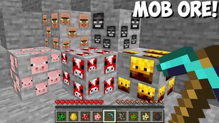 How to MINE MOB ORE with SECRET ITEMS in Minecraft ! NEW UNUSUAL ORE !