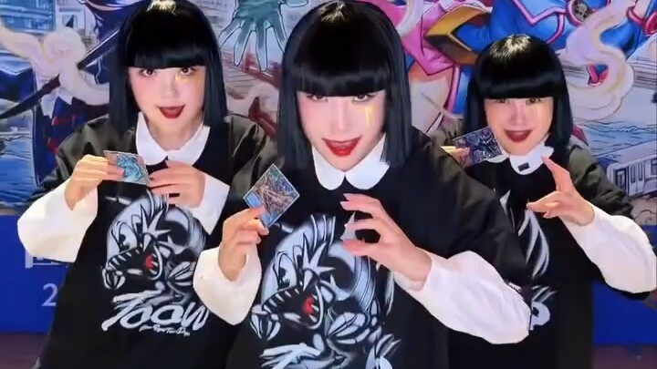 Members of the Japanese dance troupe Avantgardey pay tribute to Jonouchi’s face-painting antics.