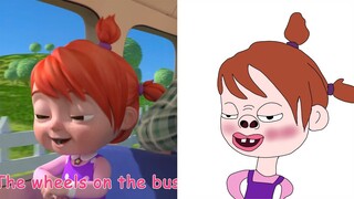 Wheels on the Bus | CoComelon Nursery Rhymes & Kids Songs   |||  troll..i don't draw