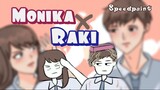 Mau Nampar Tapi Sayang 😳😳 Raki x Monika Dasi Gantung | Speedpaint