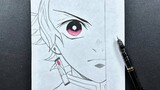 Anime sketch | how to draw Tanjiro kamado from demon slayer step-by-step
