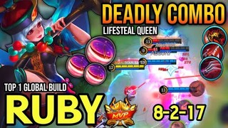 4VS5! RUBY BEST BUILD 2021 | BUILD TOP 1 GLOBAL RUBY GAMEPLAY | MOBILE LEGENDS✓