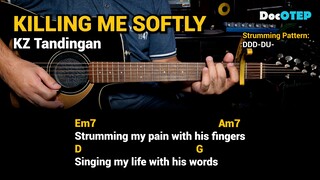 Killing Me Softly - KZ Tandingan - Easy Guitar Chords Tutorial with Lyrics