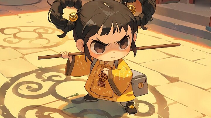 In order to subdue the red-dressed female ghost, the three-and-a-half-year-old Yan Bao casually took