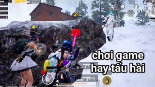 PUBG Mobile - Trà Trộn Vào Team Có Gái Gặp Thanh Niên Gạ Gẫm Không Làm Ăn Được Gì :D