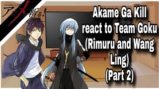 Akame Ga Kill react to Team Goku as New Organization/Wang Ling & Rimuru/Part 2•5/