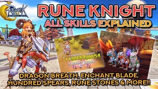 RUNE KNIGHT SKILLS DEMO + EXPLANATION | Ragnarok Mobile Eternal Love