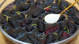 Remember not to wash mulberries directly with water, as this is equivalent to eating insect eggs. He