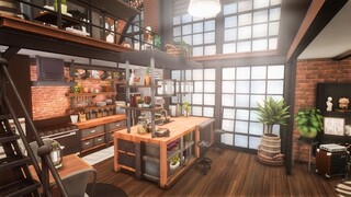 Industrial Loft Apartment (No CC) | Stop Motion Build | Sims 4