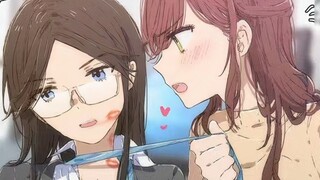 [Comic with audio] Yuri Hodgepodge 101 | Former hot schoolgirl and former nerdy senior