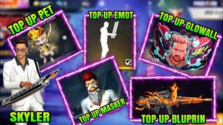 FREE FIRE!! BOCORAN M4A1 INCUBATOR, PET DREKI, KARAKTER SKYLER, GLOWALL, EMOTE