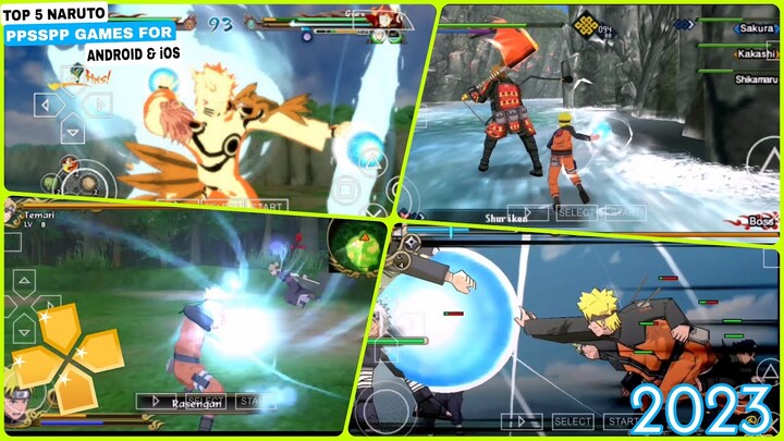 Top 5 ppsspp naruto games for Android | ppsspp 2023 | Naruto