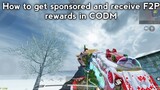 How to get sponsored and receive F2P rewards in CODM