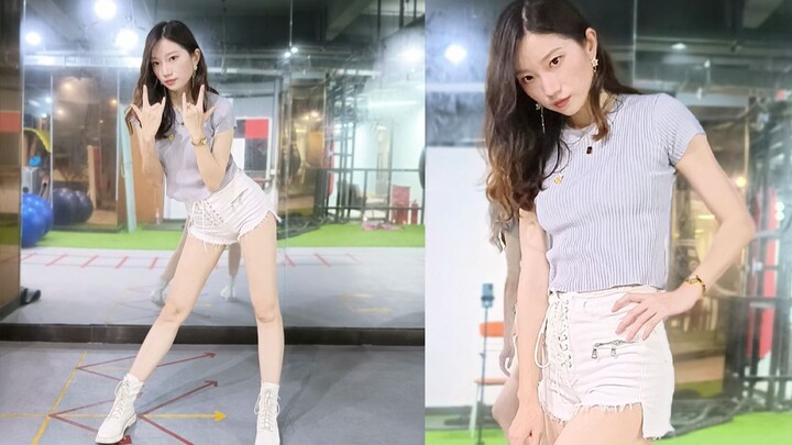 Tomboy practice room, the cool little sister, fans dance-clip