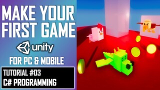 HOW TO MAKE YOUR FIRST GAME IN UNITY ★ #03 - C# CODING ★ LESSON TUTORIAL ★ JIMMY VEGAS