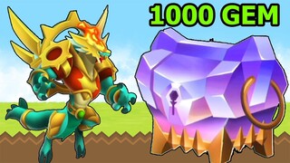 ĐUA HEROIC LÊN LAP 8 MỞ HÒM KIẾM 1000 GEM VÀ CÁI KẾT - Dragon City Top Game Android Ios