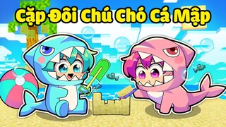 YUMMIE CHÚ CHÓ CÁ MẬP BẤT NGỜ KHI GẶP HIHA CHÚ CHÓ CÁ MẬP TRONG MINECRAFT*CẶP ĐÔI EM BÉ CÁ MẬP CUTE❤