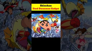 Shinchan Used Doraemon Gadget #shorts #youtubeshorts #doraemon