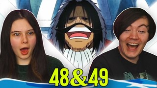 LANDFALL AT LOGUE TOWN 👒 One Piece Ep 48 & 49 REACTION & REVIEW