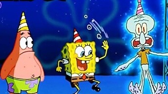 Squidward secara tidak sengaja tersengat listrik dan menjadi lebih hidup dari pada spons kecil.