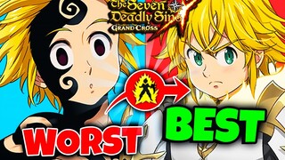 Using EVERY Meliodas from WORST to BEST in Seven Deadly Sins: Grand Cross