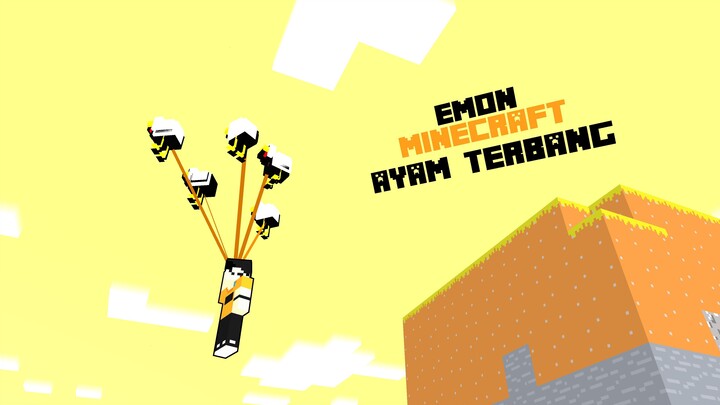 Permainan Animasi Emon Ayam Terbang, Upgrade Castel, Dan Lainnya! Minecraft #24