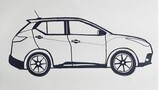 Cara Mudah Menggambar Mobil Nissan Kick e Power - Tutorial Menggambar Untuk pemula
