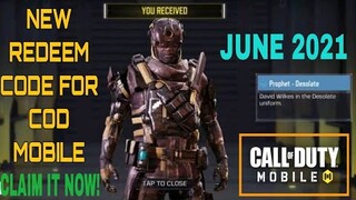 *June 2021* Call Of Duty Mobile New Redeem Code | Cod Mobile Redeem Code Garena