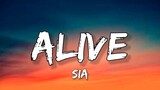 'Alive' songs(lyrics) by Sia. English subtitles.