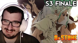 TO THE MOON! DR. STONE SEASON 3 EPISODES 21-22 REACTION! S3 FINALE!