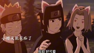 小七班带上猫耳，鸣人的口头禅都变成了大跌巴喵!