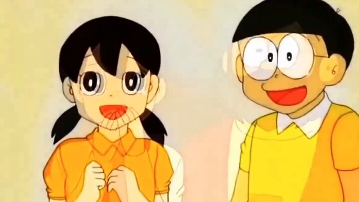 This is Nobita in high school. He used to be full of smiles, but now he has become taciturn. His gra