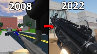 evolution of roblox FPS...