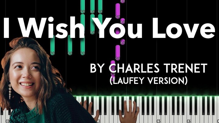 I Wish You Love by Charles Trenet (Laufey version) piano cover + sheet music