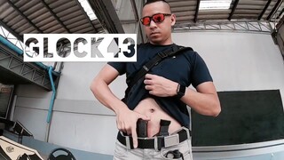 Glock43 + switchback flashlight rig